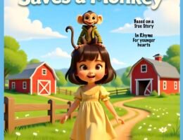 LITTLE GIRL AND MONKEY