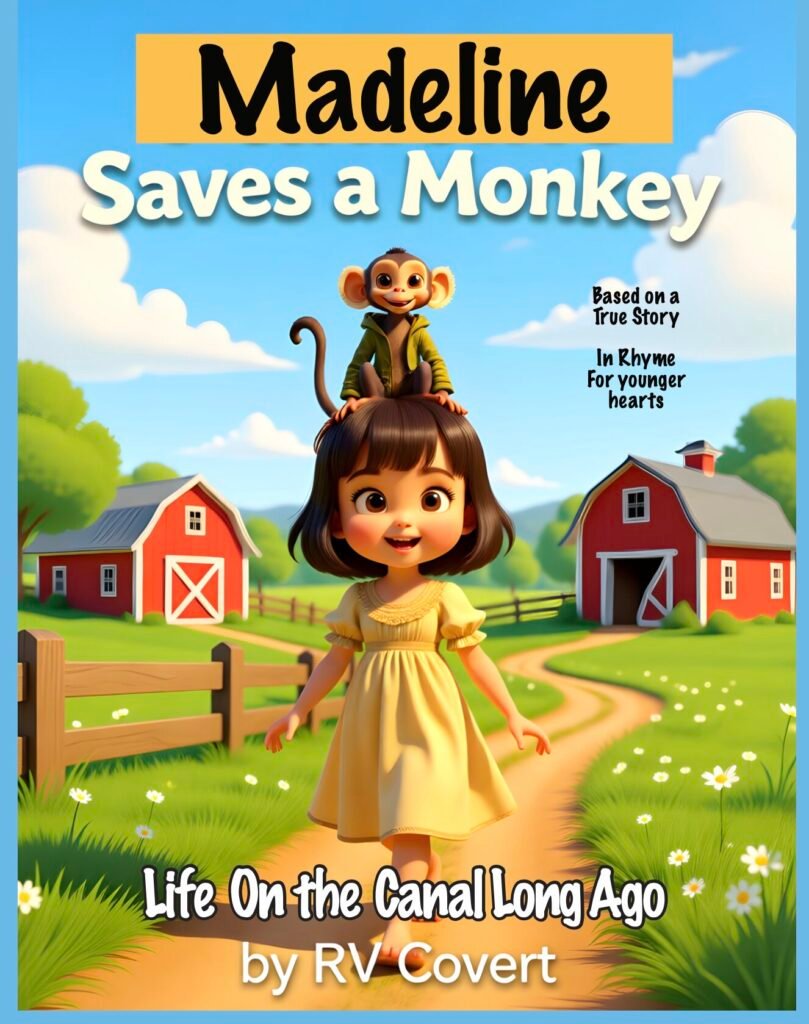 LITTLE GIRL AND MONKEY