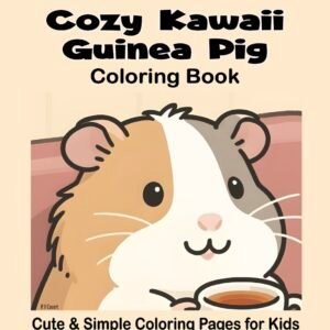 COZY KAWAII GUINEA PIG COLORING BOOK
