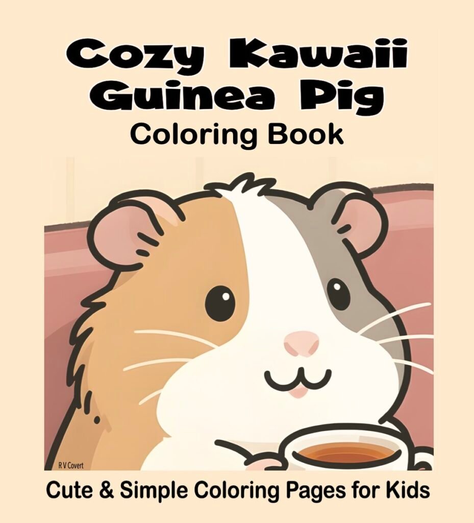 COZY KAWAII GUINEA PIG COLORING BOOK